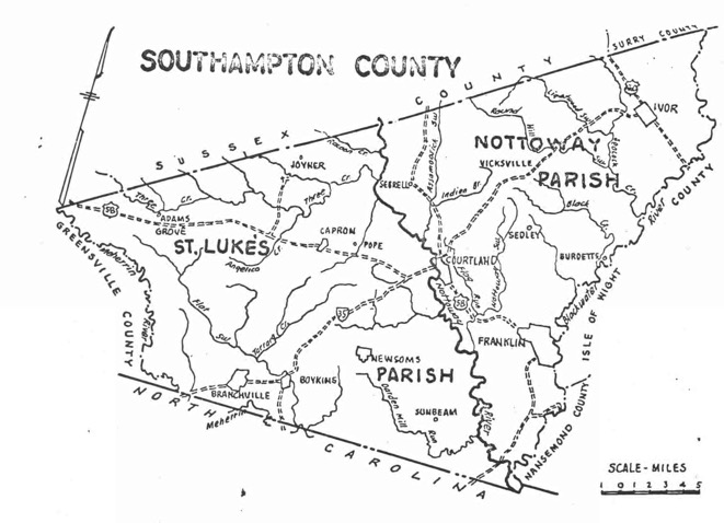 Southampton County Parishes